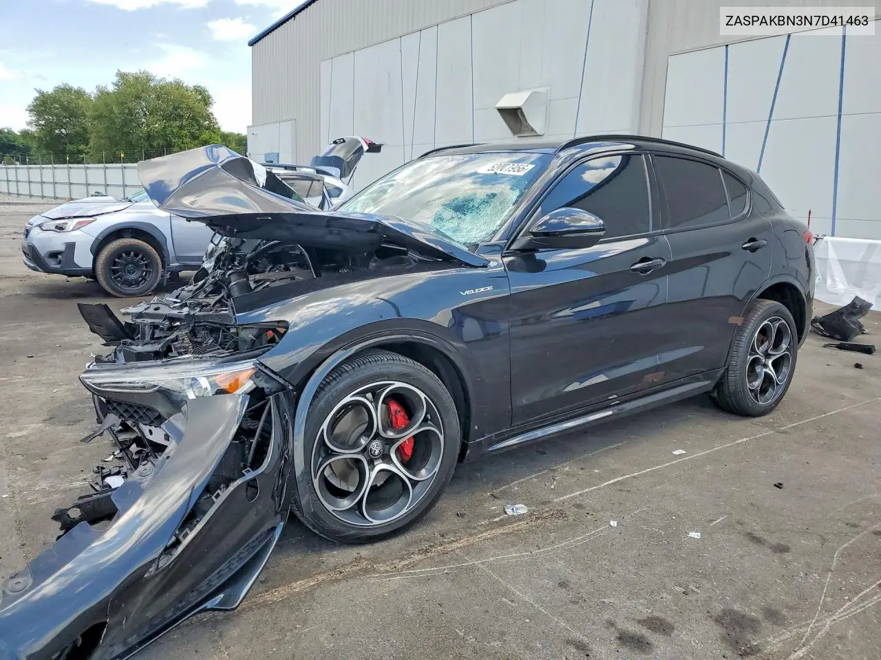 2022 Alfa Romeo Stelvio Ti VIN: ZASPAKBN3N7D41463 Lot: 52007956