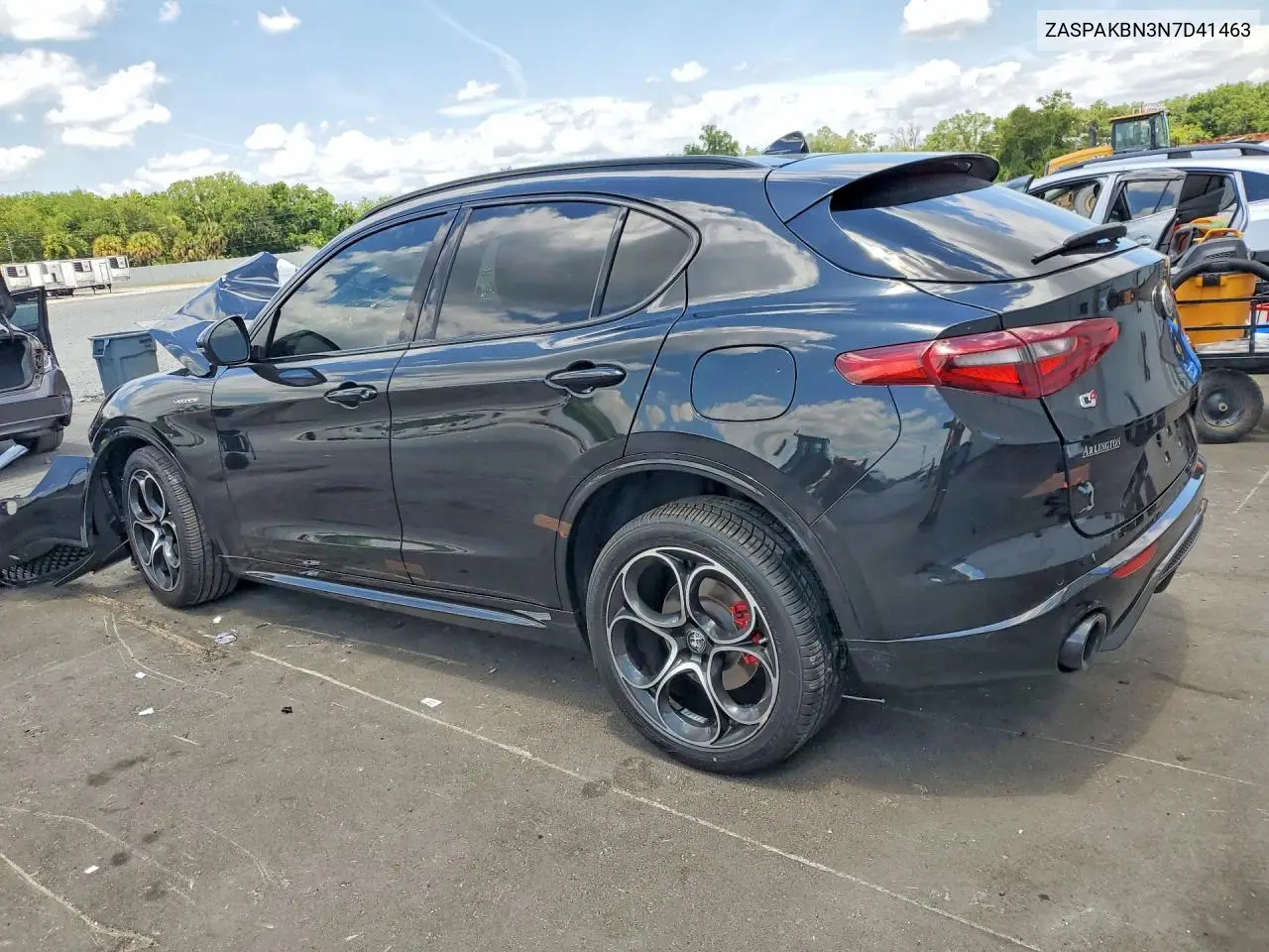 2022 Alfa Romeo Stelvio Ti VIN: ZASPAKBN3N7D41463 Lot: 52007956