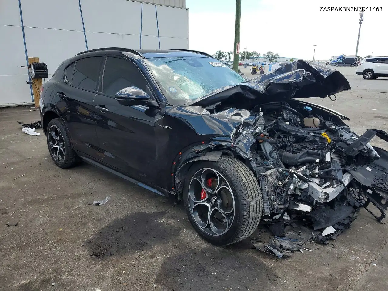 2022 Alfa Romeo Stelvio Ti VIN: ZASPAKBN3N7D41463 Lot: 52007956