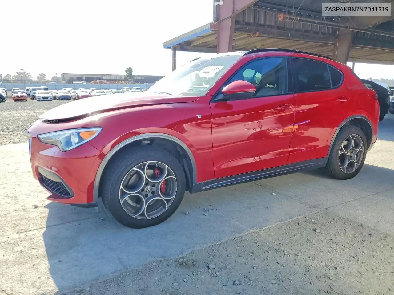 2022 Alfa Romeo Stelvio Ti VIN: ZASPAKBN7N7D41319 Lot: 53941636