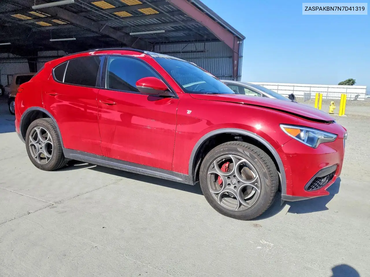 2022 Alfa Romeo Stelvio Ti VIN: ZASPAKBN7N7D41319 Lot: 53941636