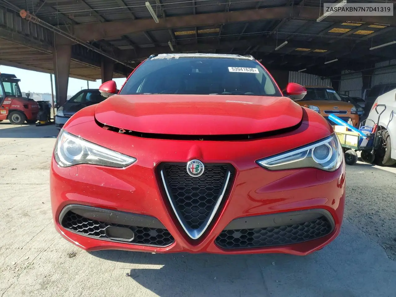 2022 Alfa Romeo Stelvio Ti VIN: ZASPAKBN7N7D41319 Lot: 53941636