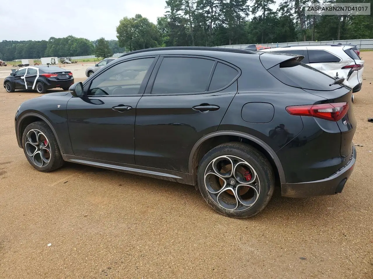 2022 Alfa Romeo Stelvio Ti VIN: ZASPAKBN2N7D41017 Lot: 55790676