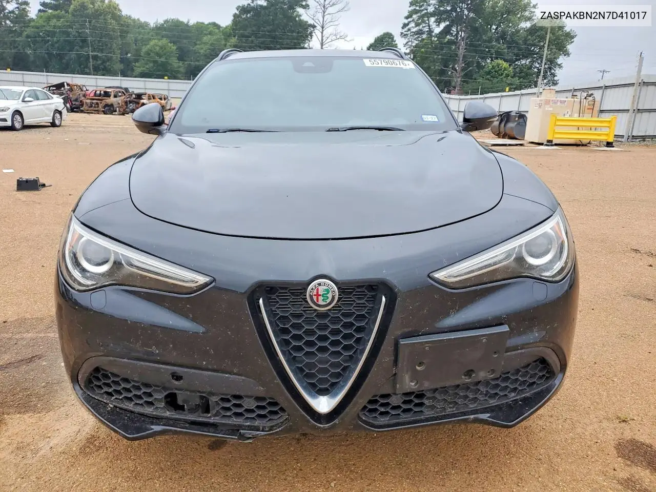 2022 Alfa Romeo Stelvio Ti VIN: ZASPAKBN2N7D41017 Lot: 55790676