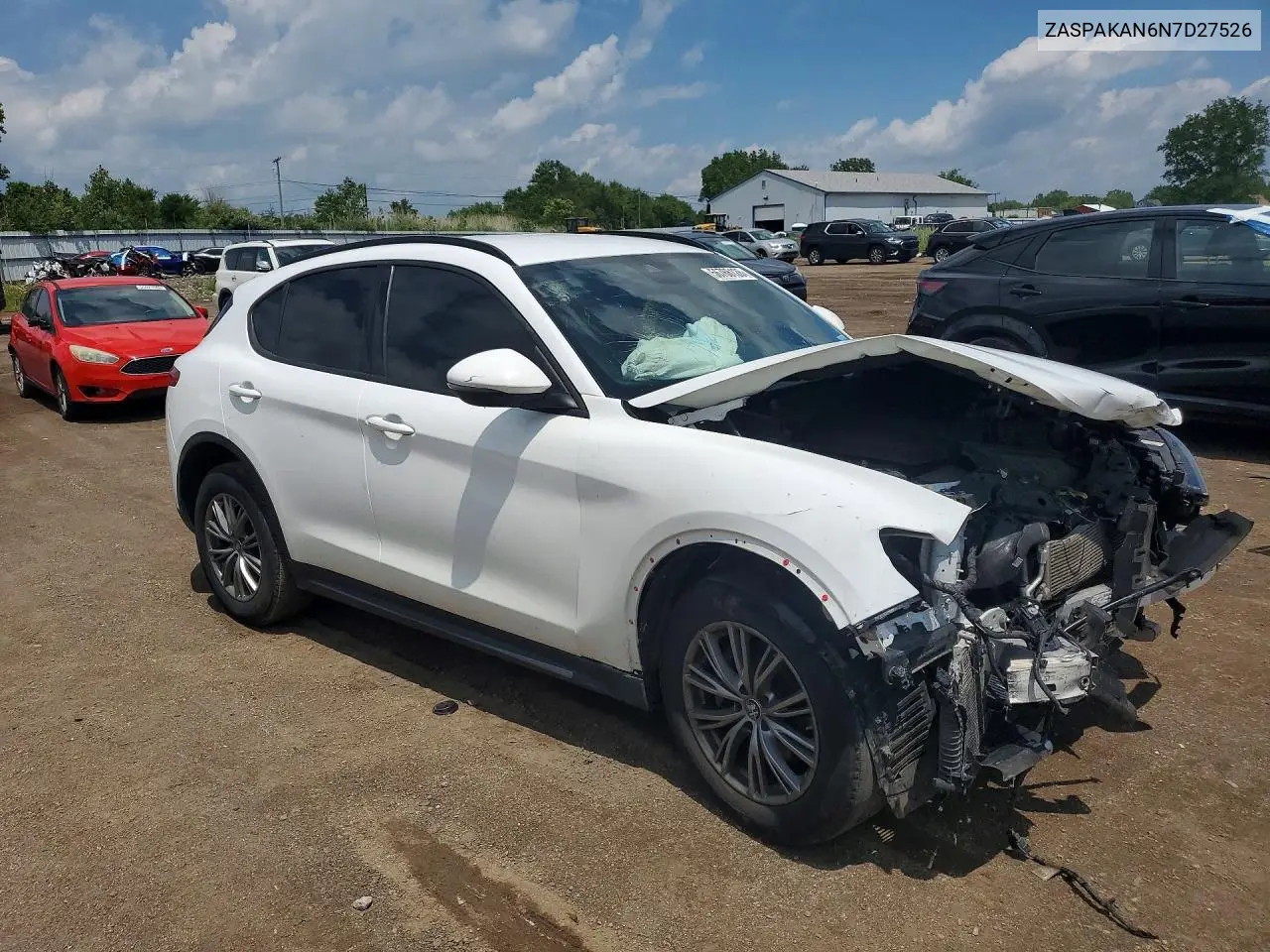 2022 Alfa Romeo Stelvio VIN: ZASPAKAN6N7D27526 Lot: 56766126