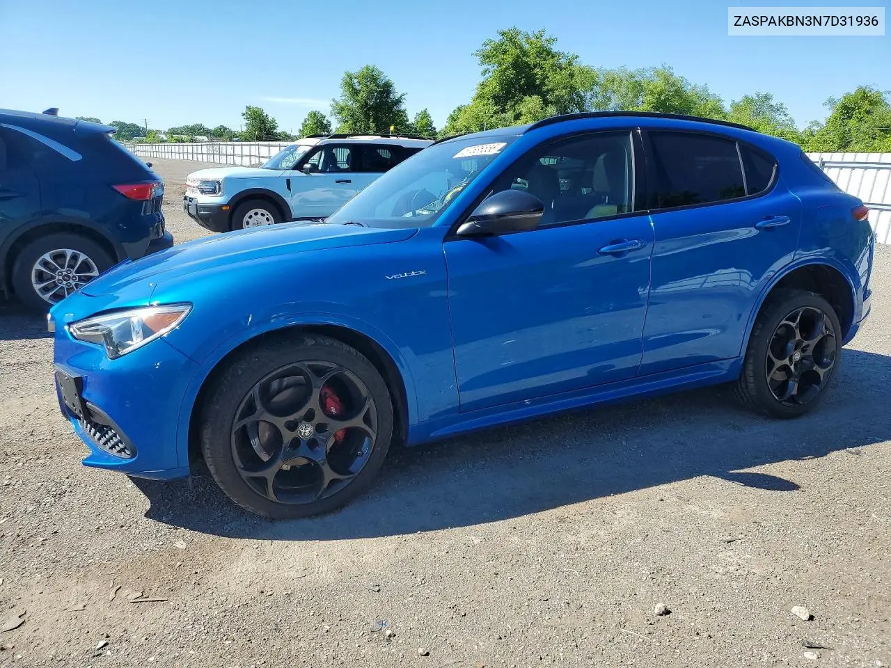 2022 Alfa Romeo Stelvio Ti VIN: ZASPAKBN3N7D31936 Lot: 57536556