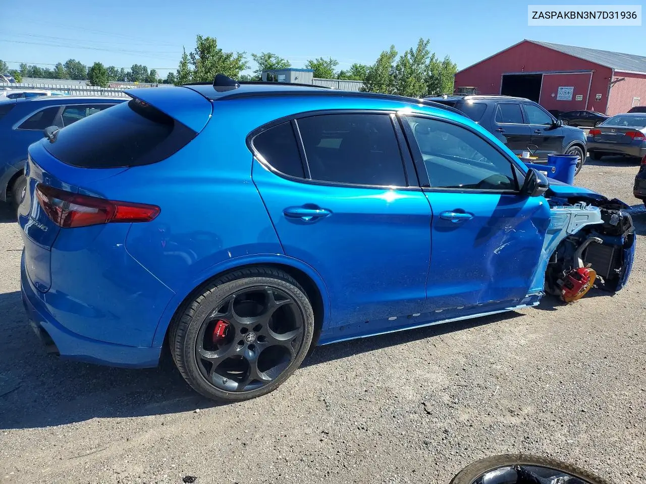 2022 Alfa Romeo Stelvio Ti VIN: ZASPAKBN3N7D31936 Lot: 57536556