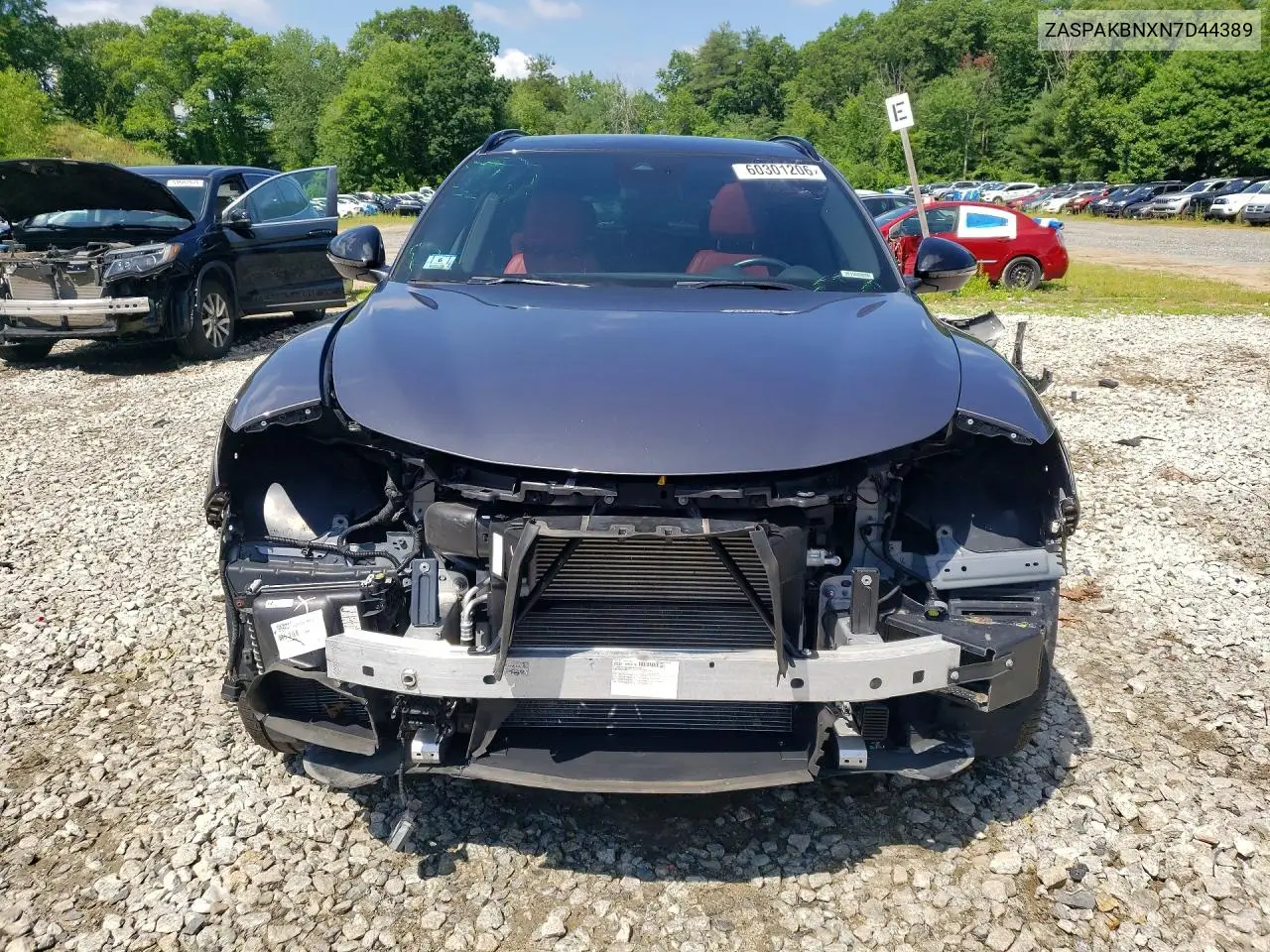 2022 Alfa Romeo Stelvio Ti VIN: ZASPAKBNXN7D44389 Lot: 60301206