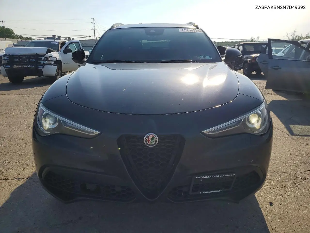 2022 Alfa Romeo Stelvio Ti/Ti Sport VIN: ZASPAKBN2N7D49392 Lot: 60780586