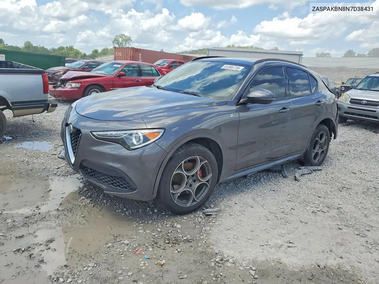 2022 Alfa Romeo Stelvio Ti VIN: ZASPAKBN8N7D38431 Lot: 61385726