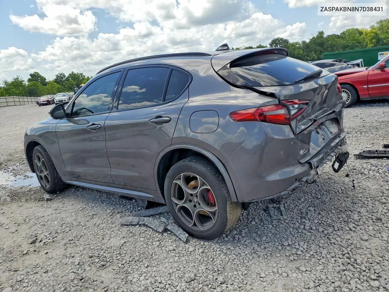 2022 Alfa Romeo Stelvio Ti VIN: ZASPAKBN8N7D38431 Lot: 61385726