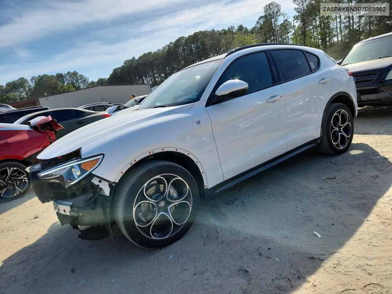2023 Alfa Romeo Stelvio Ti VIN: ZASPAKBN3P7D58962 Lot: 52639346