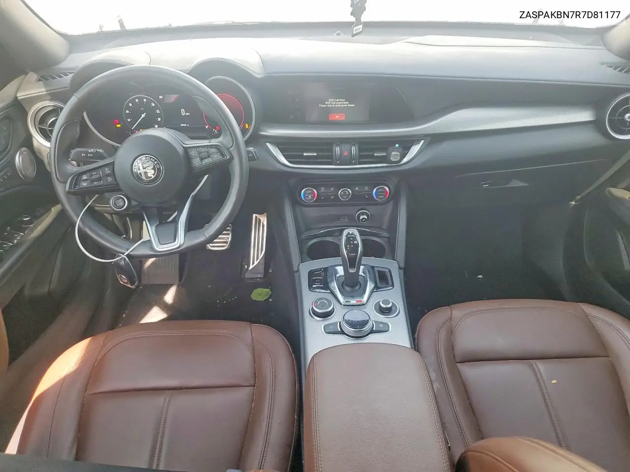 2024 Alfa Romeo Stelvio Ti VIN: ZASPAKBN7R7D81177 Lot: 60001986