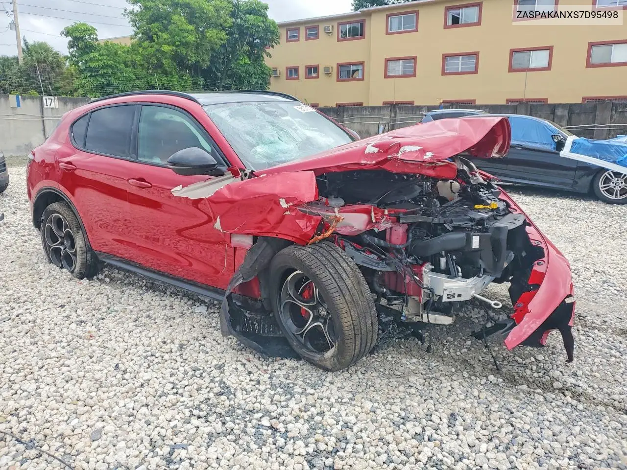 2025 Alfa Romeo Stelvio Base/Sprint/Intensa VIN: ZASPAKANXS7D95498 Lot: 55137476