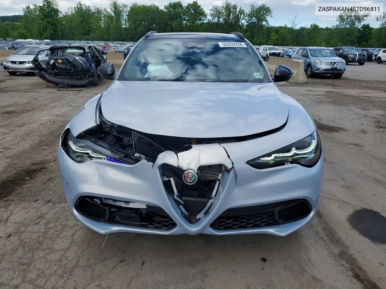 2025 Alfa Romeo Stelvio Base VIN: ZASPAKAN4S7D96811 Lot: 55352256
