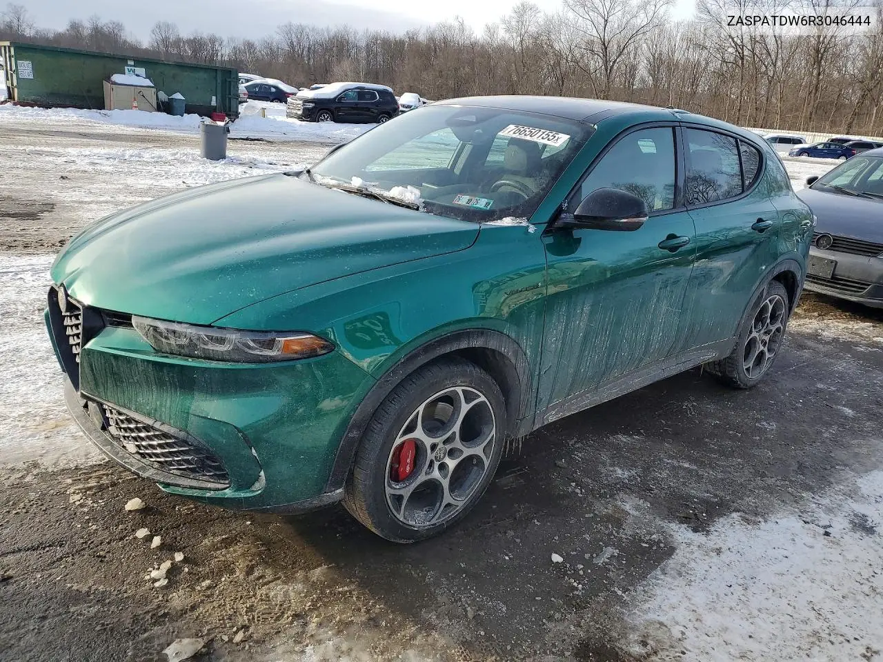 2024 Alfa Romeo Tonale Veloce VIN: ZASPATDW6R3046444 Lot: 76650155
