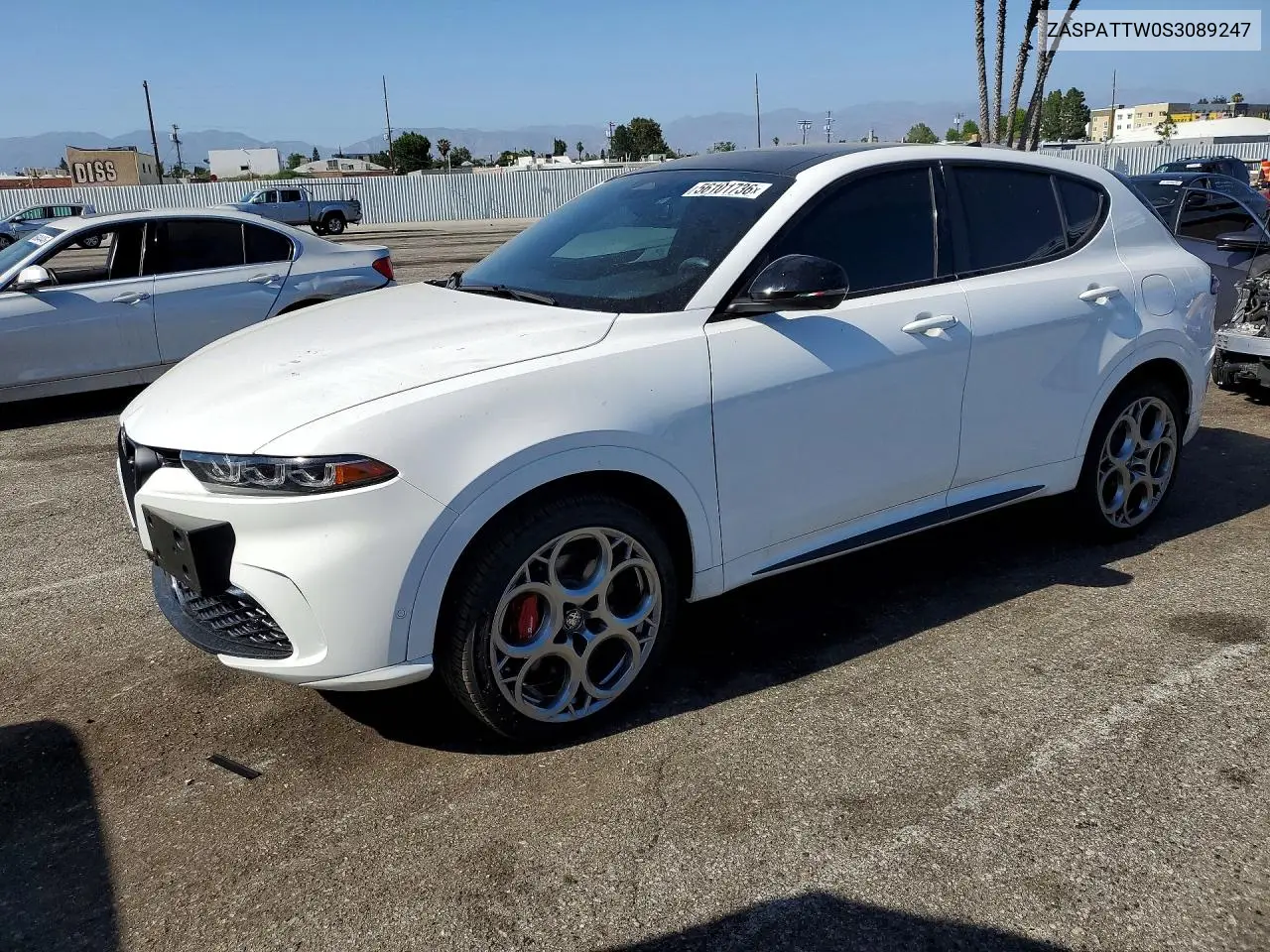 2025 Alfa Romeo Tonale Tributo Italiano VIN: ZASPATTW0S3089247 Lot: 56101736