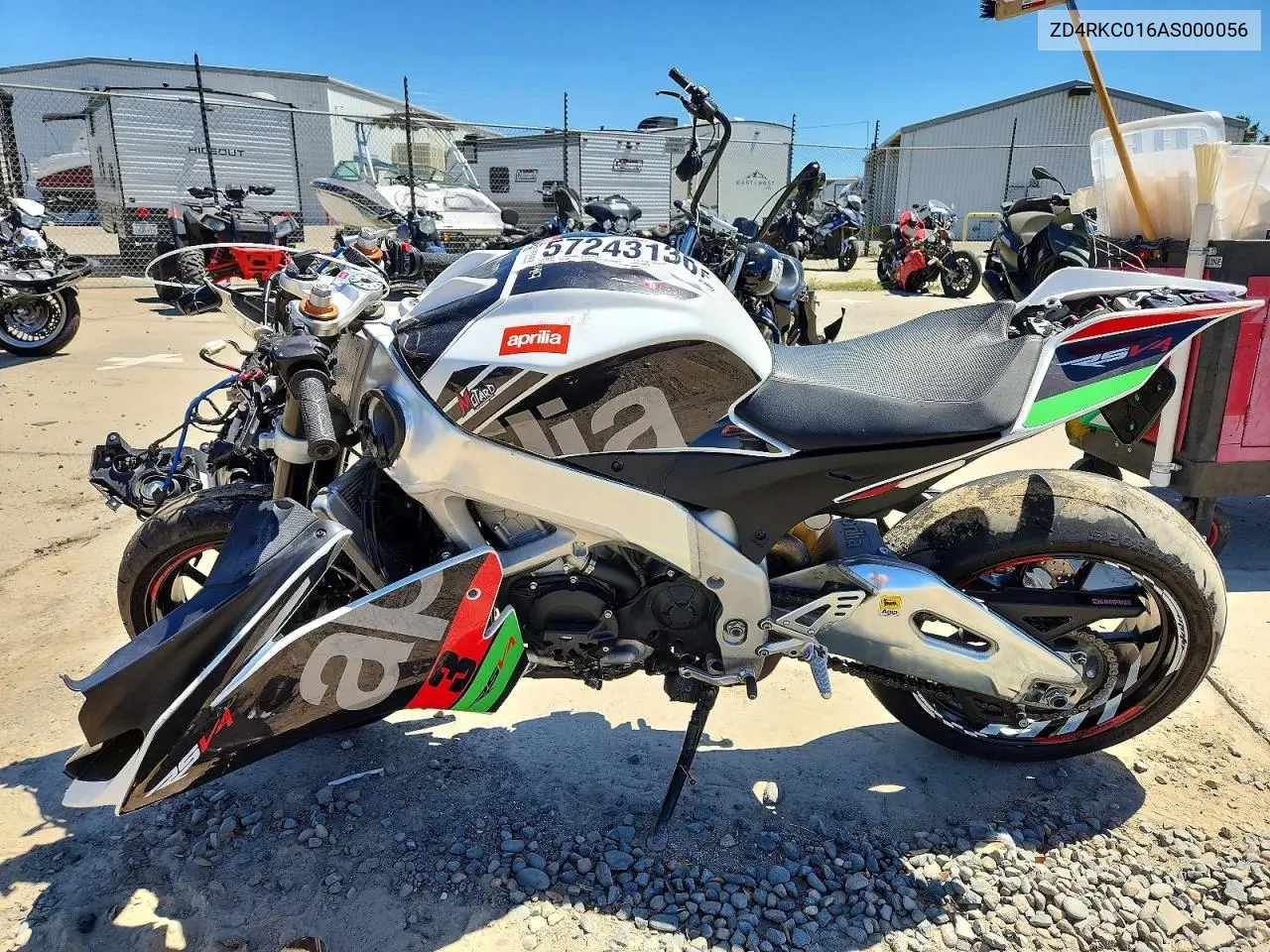 2010 Aprilia Rsv4 R VIN: ZD4RKC016AS000056 Lot: 57243136