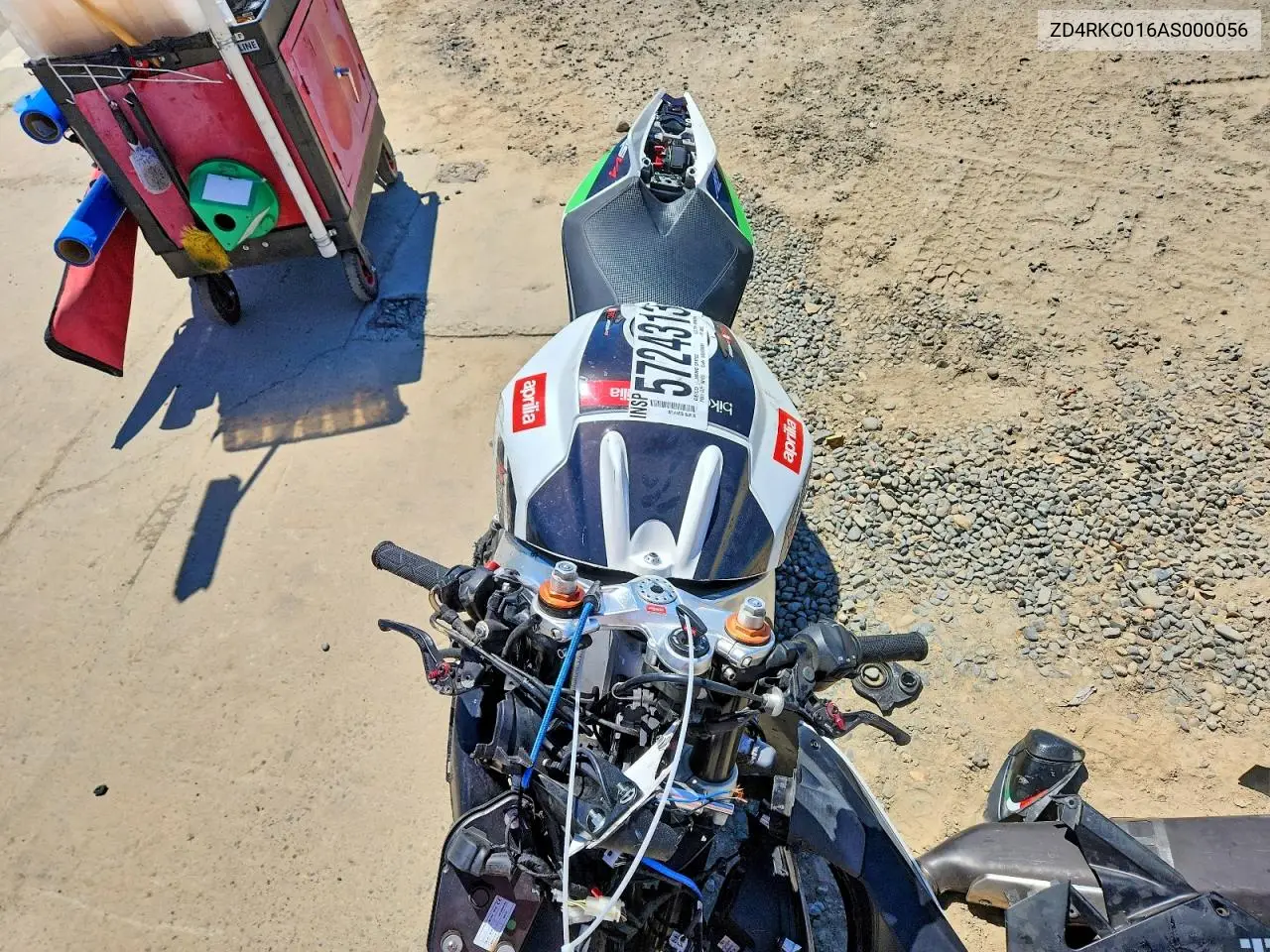 2010 Aprilia Rsv4 R VIN: ZD4RKC016AS000056 Lot: 57243136