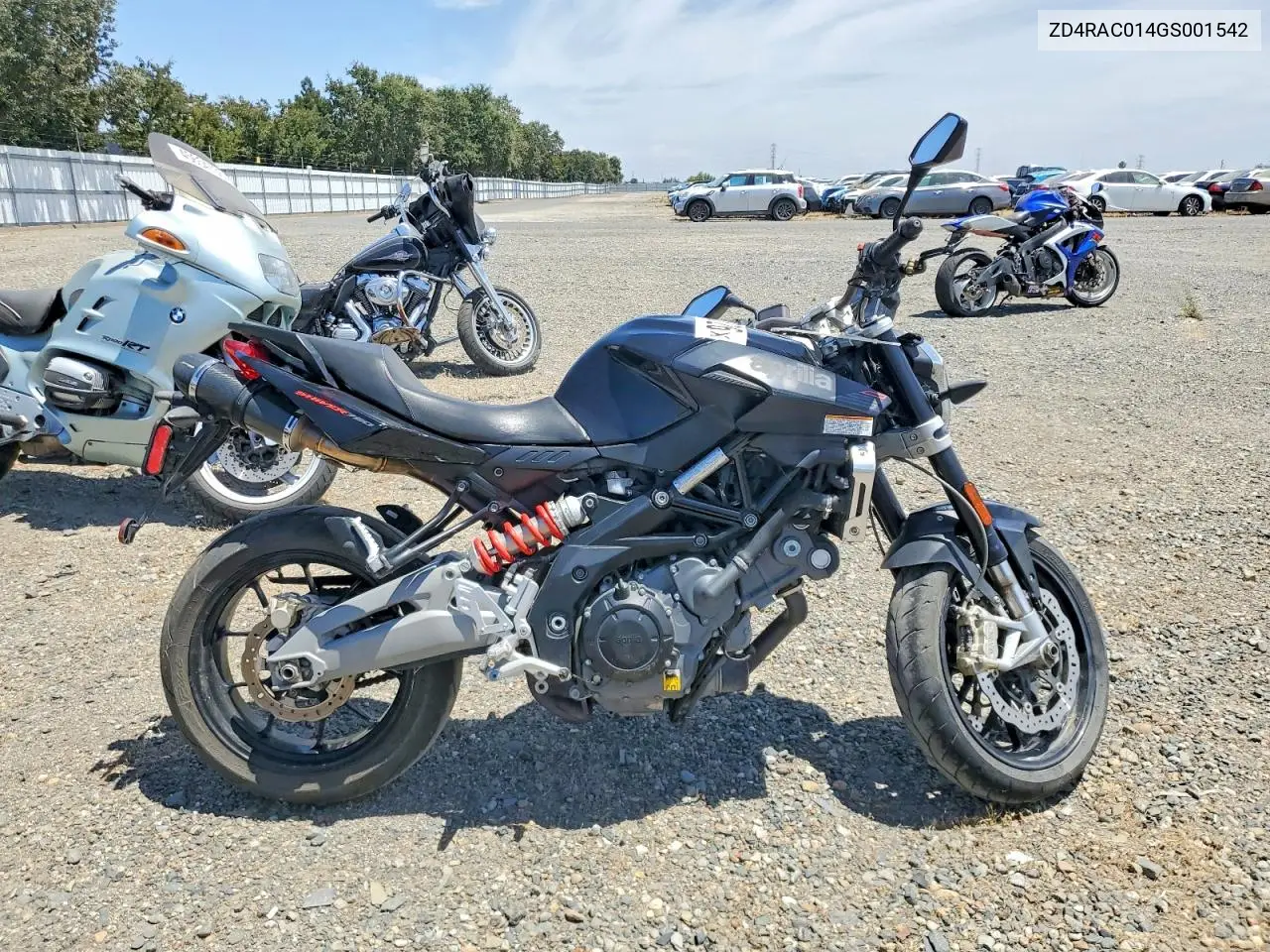 2016 Aprilia Shiver 750 VIN: ZD4RAC014GS001542 Lot: 59720826