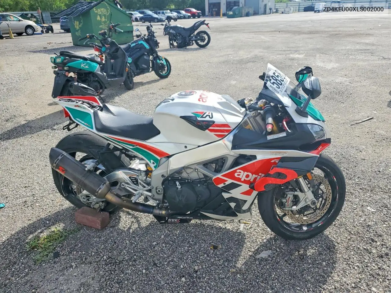 2020 Aprilia Tuono VIN: ZD4KEU00XLS002000 Lot: 58583066