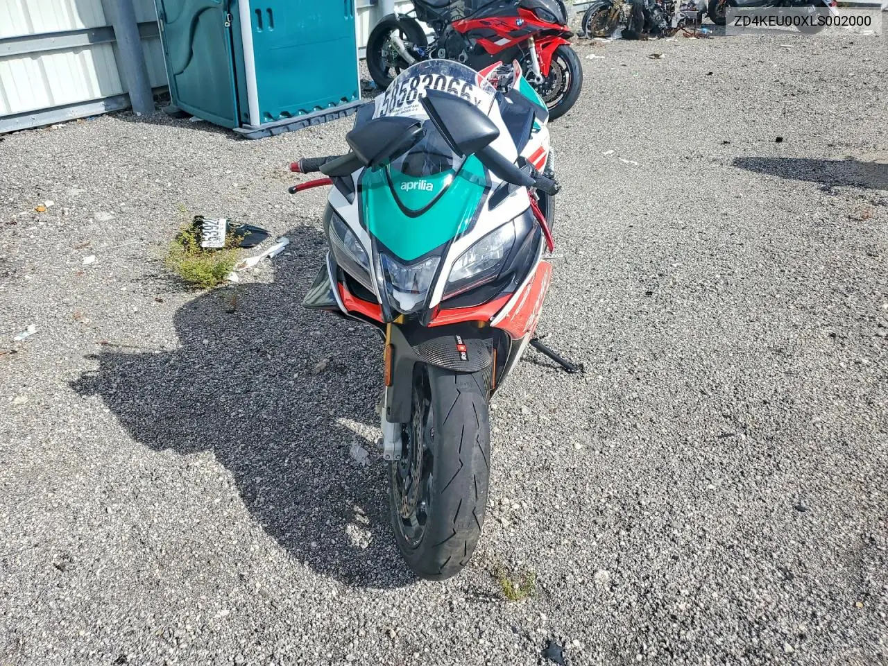 2020 Aprilia Tuono VIN: ZD4KEU00XLS002000 Lot: 58583066