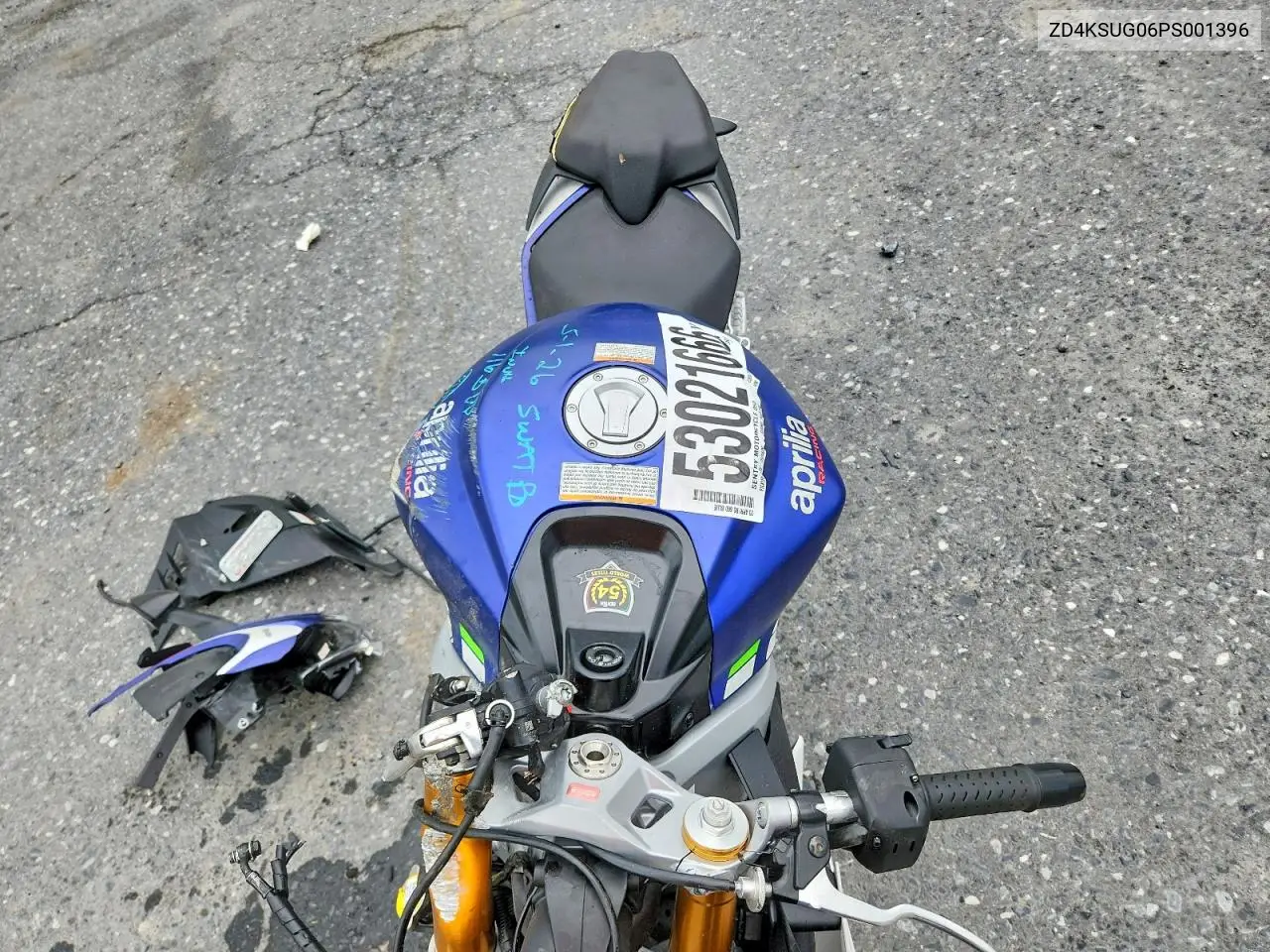 2023 Aprilia Rs 660 VIN: ZD4KSUG06PS001396 Lot: 53021666