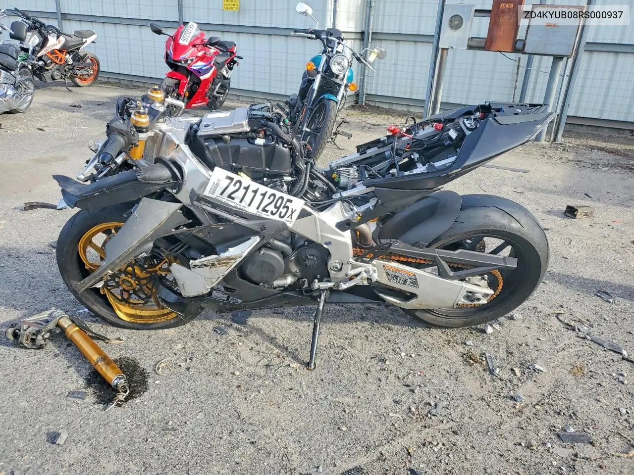 2024 Aprilia Rsv4 1100 Factory VIN: ZD4KYUB08RS000937 Lot: 51468046