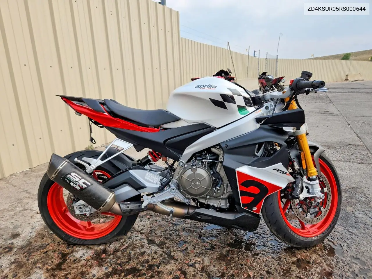 2024 Aprilia Rs 660 Extrema VIN: ZD4KSUR05RS000644 Lot: 58333256