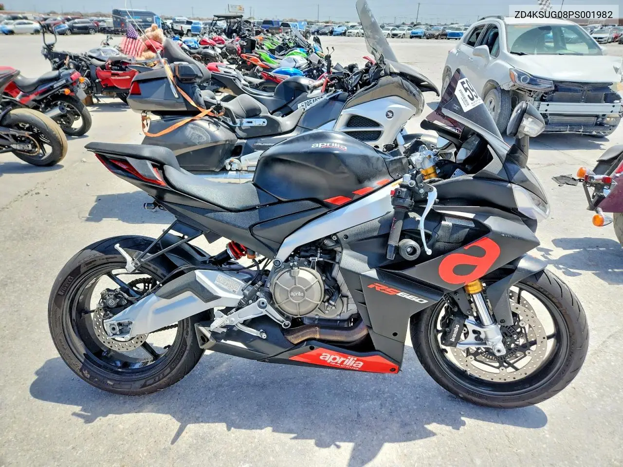 2023 Aprilia Rs 660 VIN: ZD4KSUG08PS001982 Lot: 59371956