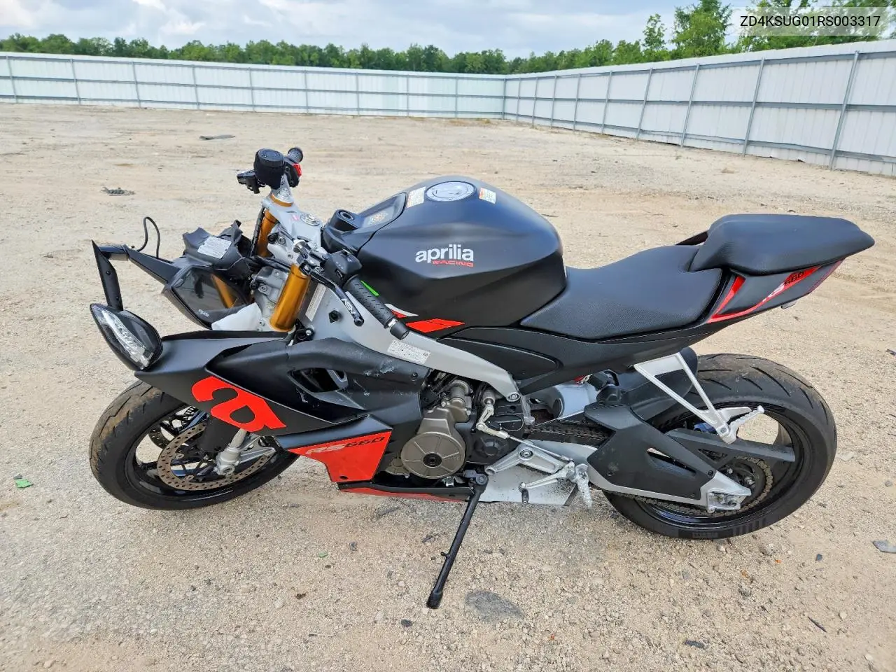 2024 Aprilia Rs 660 VIN: ZD4KSUG01RS003317 Lot: 59780066
