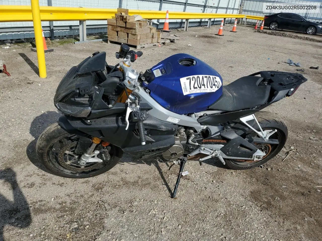 2024 Aprilia Rs 660 VIN: ZD4KSUG02RS002208 Lot: 72047045