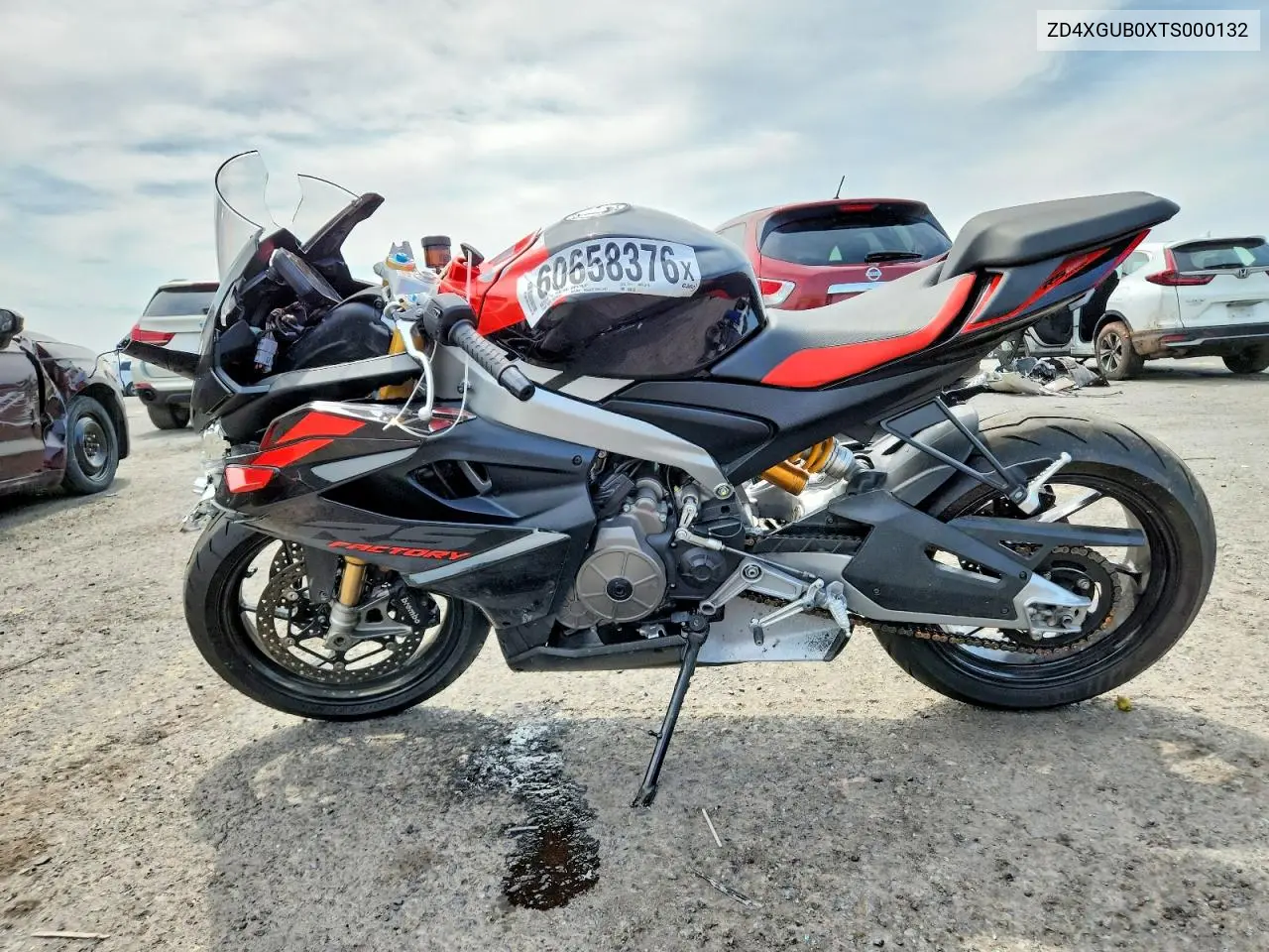 2026 Aprilia Rs 660 Factory VIN: ZD4XGUB0XTS000132 Lot: 60658376