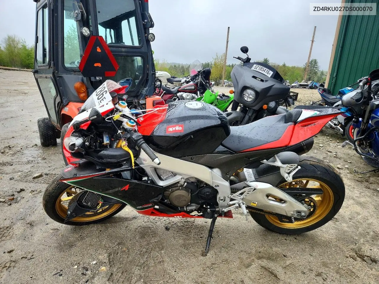 2013 Aprilia Rsv4 R-Factory VIN: ZD4RKU027DS000070 Lot: 53451286