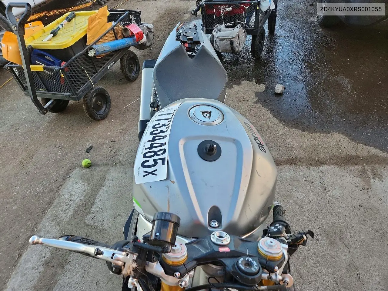 2024 Aprilia Rsv4 1100 VIN: ZD4KYUA0XRS001055 Lot: 77334485