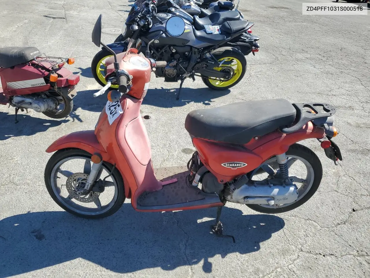 2001 Aprilia Scarabeo 50 VIN: ZD4PFF1031S000518 Lot: 69516925