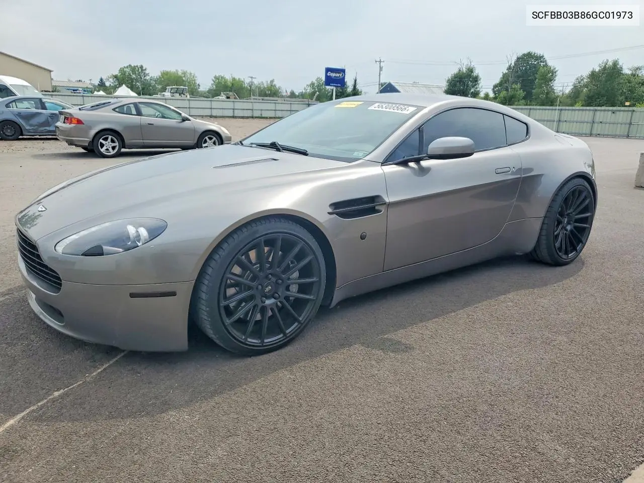 2006 Aston Martin V8 Vantage VIN: SCFBB03B86GC01973 Lot: 56300566