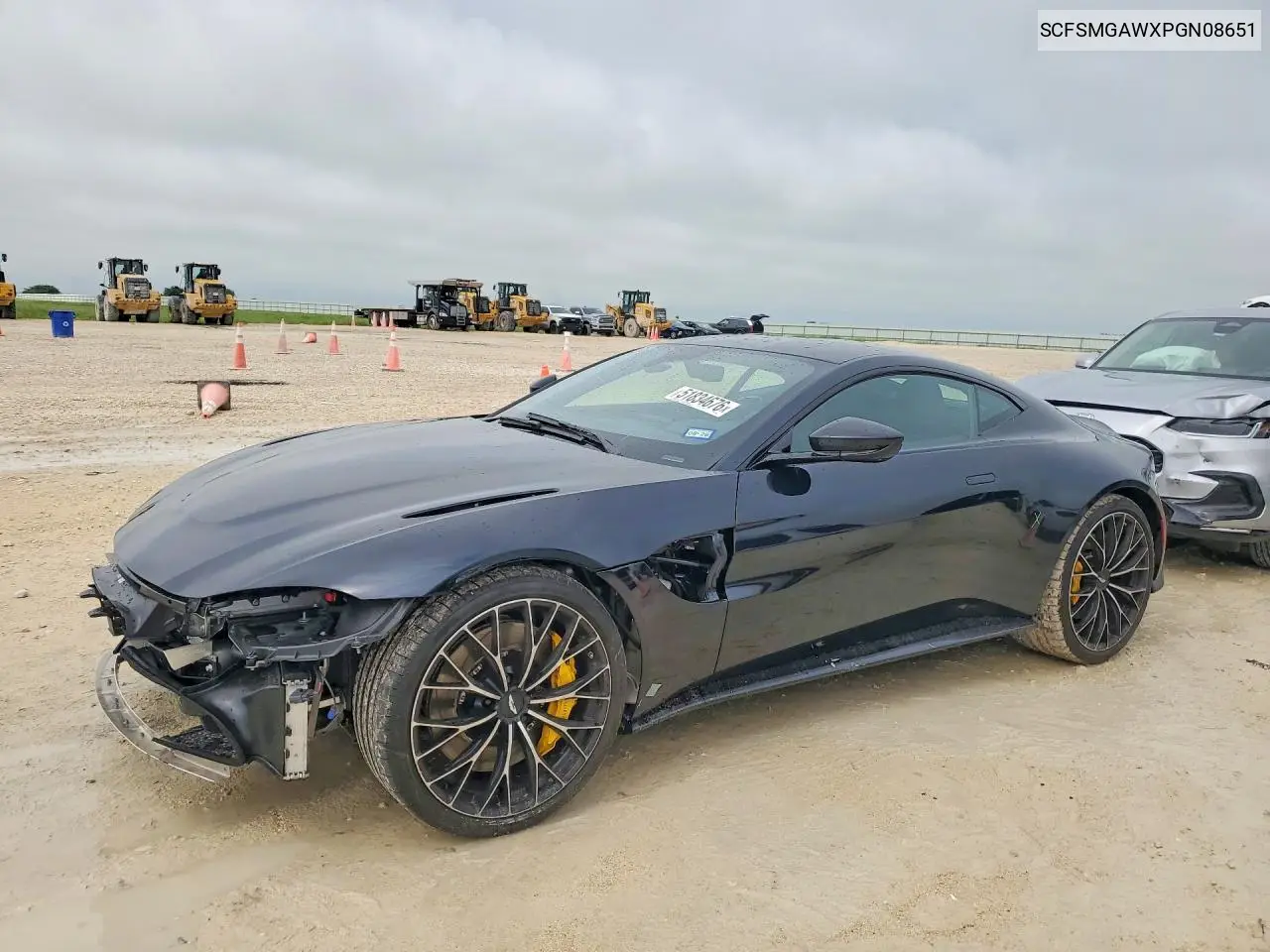 2023 Aston Martin Vantage VIN: SCFSMGAWXPGN08651 Lot: 51834676