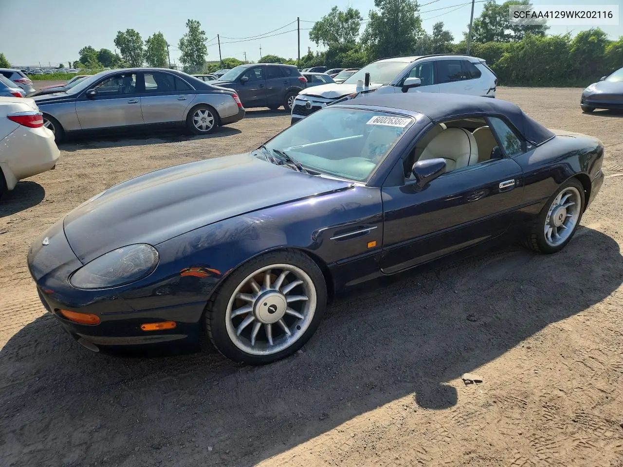 1998 Aston Martin Db7 VIN: SCFAA4129WK202116 Lot: 60026386