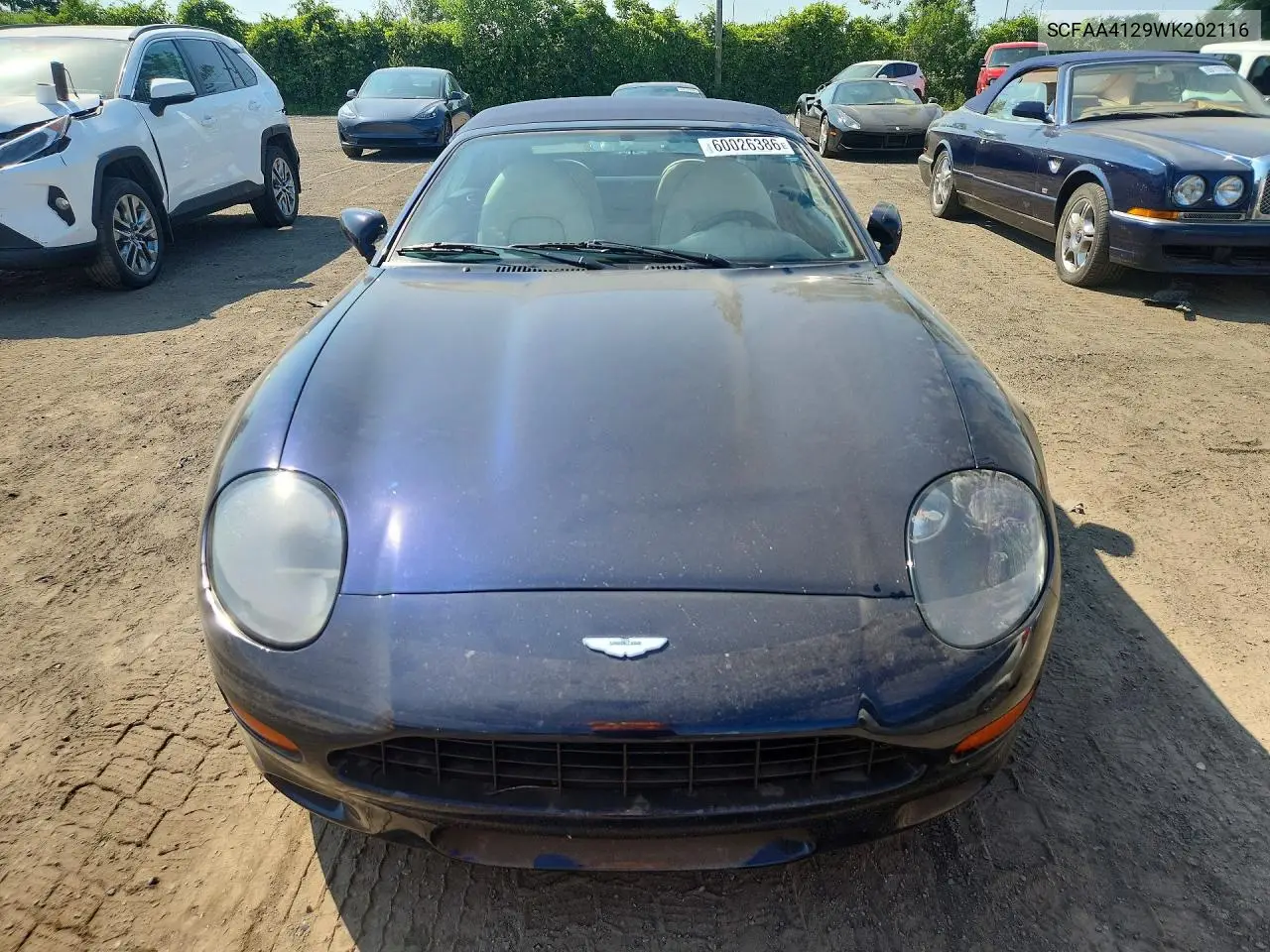 1998 Aston Martin Db7 VIN: SCFAA4129WK202116 Lot: 60026386