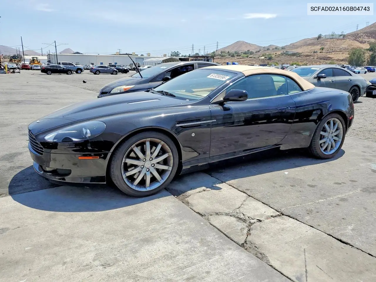 2006 Aston Martin Db9 Volante VIN: SCFAD02A16GB04743 Lot: 61328596