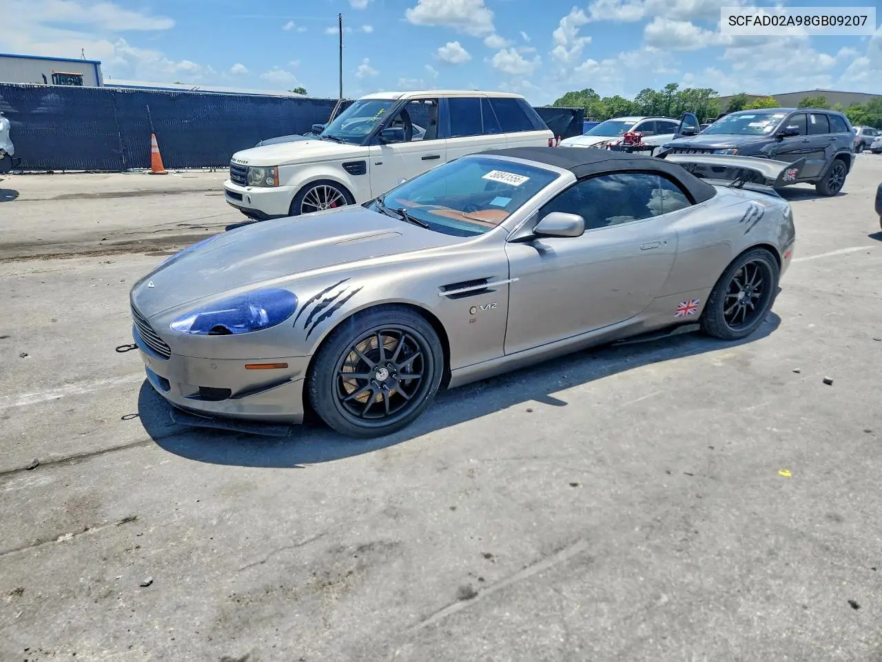 2008 Aston Martin Db9 Volante VIN: SCFAD02A98GB09207 Lot: 58841556