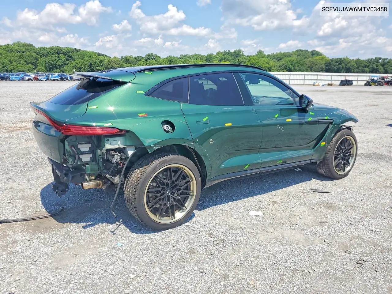 2021 Aston Martin Dbx VIN: SCFVUJAW6MTV03458 Lot: 59145246