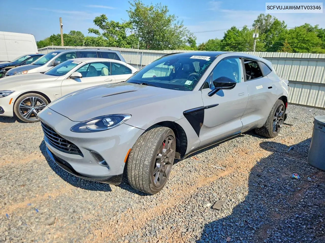 2021 Aston Martin Dbx VIN: SCFVUJAW6MTV03346 Lot: 59180546