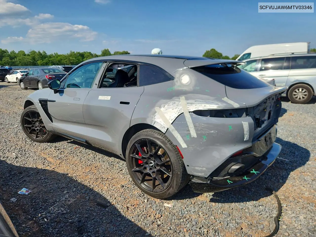 2021 Aston Martin Dbx VIN: SCFVUJAW6MTV03346 Lot: 59180546
