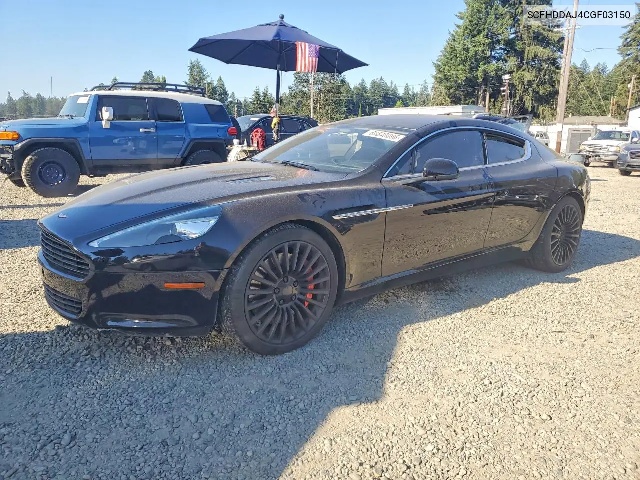 2012 Aston Martin Rapide VIN: SCFHDDAJ4CGF03150 Lot: 60840096