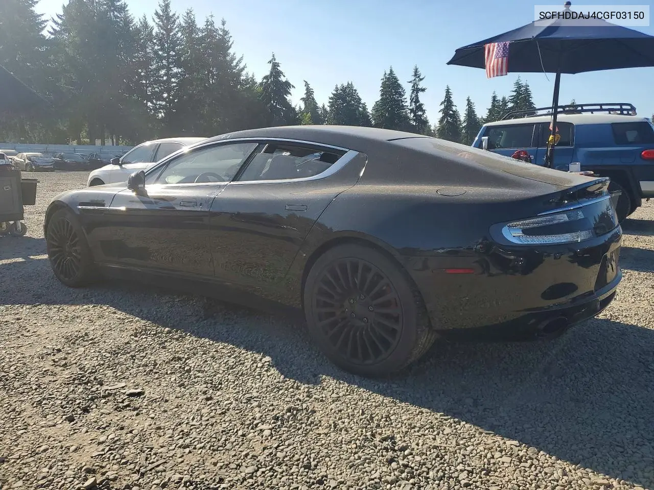 2012 Aston Martin Rapide VIN: SCFHDDAJ4CGF03150 Lot: 60840096