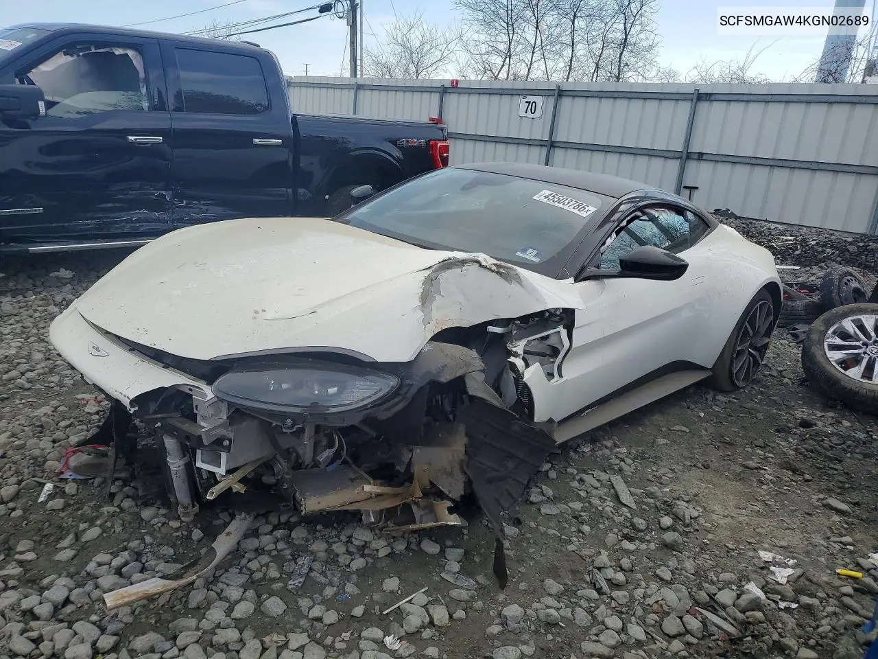 2019 Aston Martin Vantage VIN: SCFSMGAW4KGN02689 Lot: 45503786