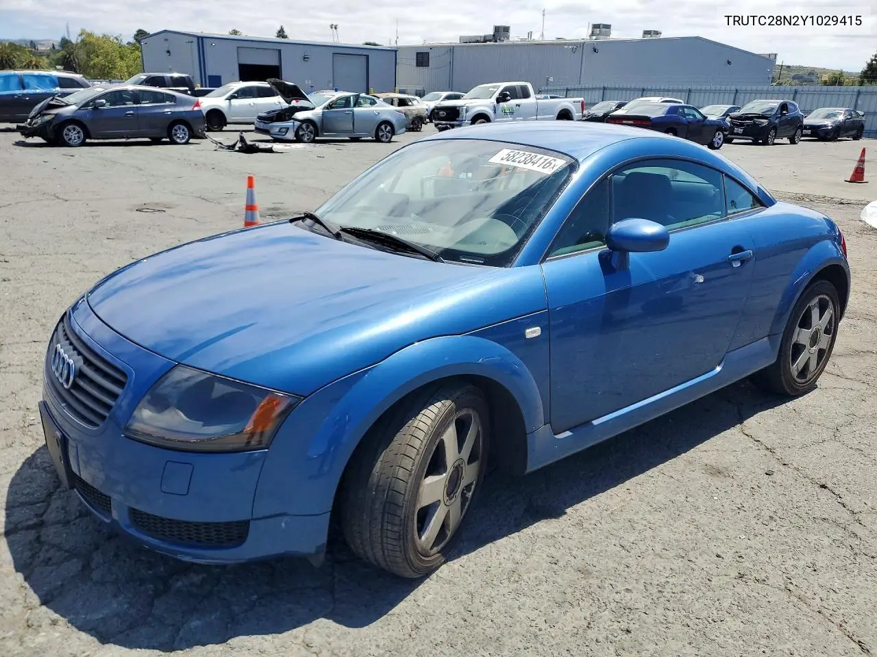 2000 Audi Tt VIN: TRUTC28N2Y1029415 Lot: 58238416
