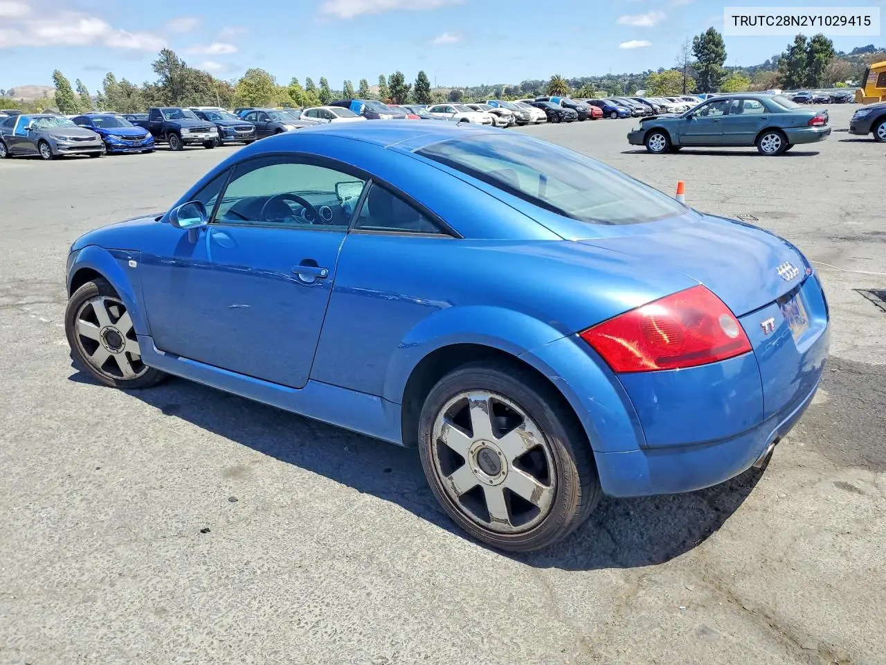 2000 Audi Tt VIN: TRUTC28N2Y1029415 Lot: 58238416